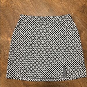 Hollister Black and White Mini Pencil Skirt